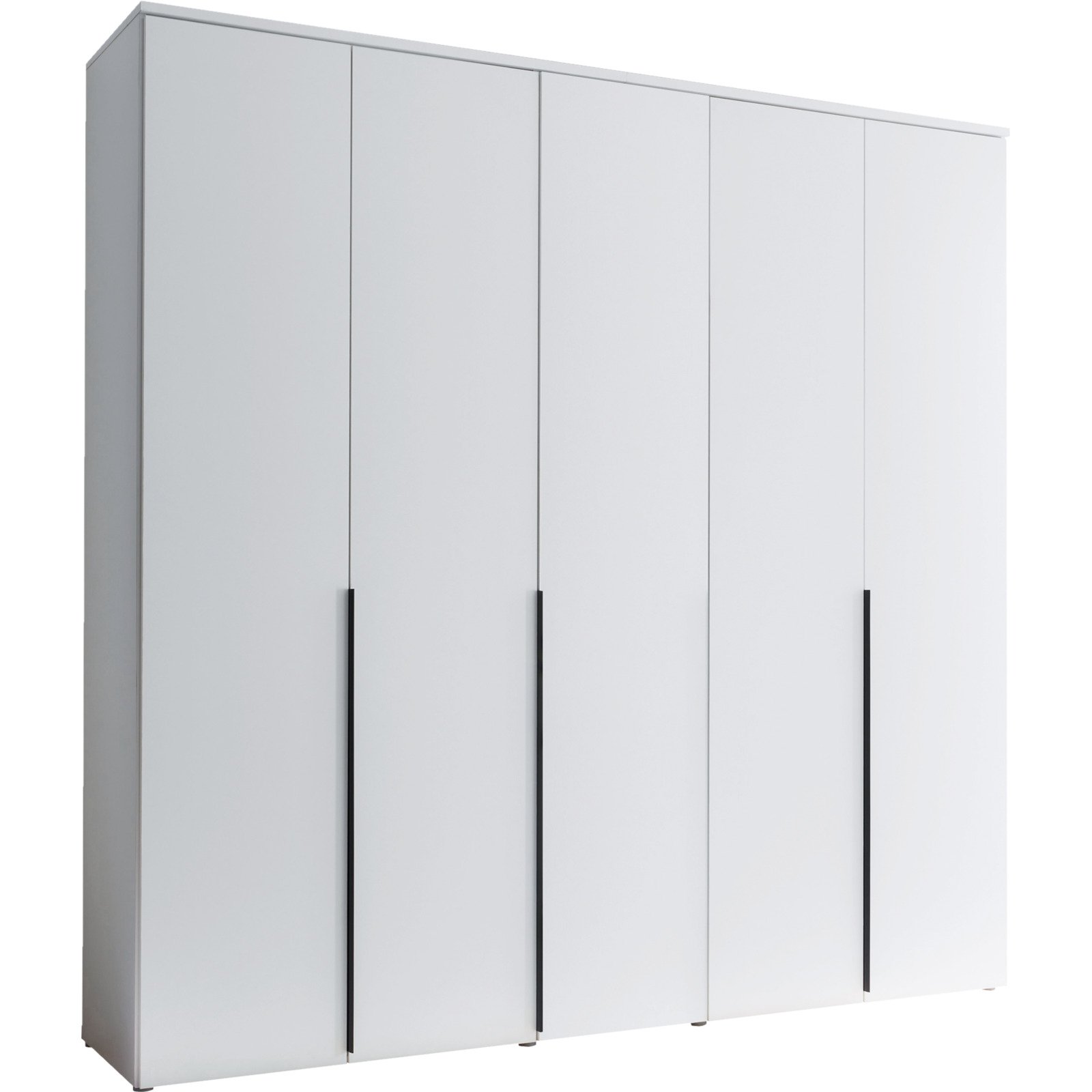 Drehtürenschrank Kevo Dekor 225 x 225 x 52 cm, mit Spiegel weiss