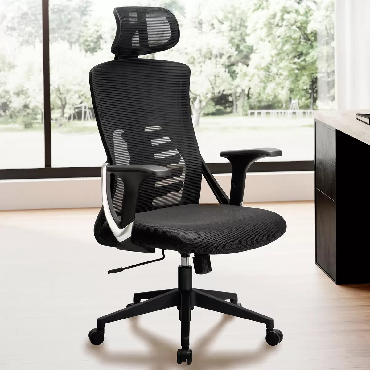 Bürostuhl Granada schwarz,silber