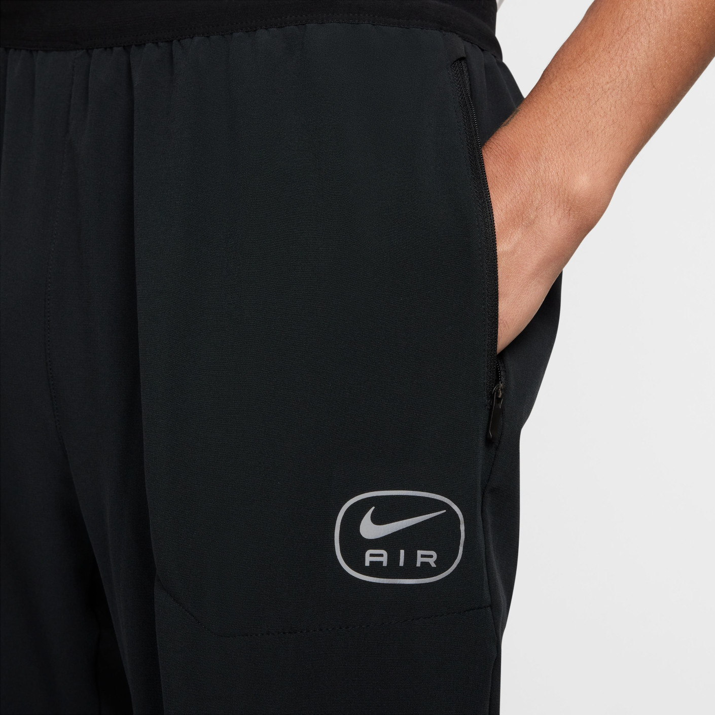 Nike Sportswear Air Trainingspak Full-Zip Woven Zwart Groen Zilver