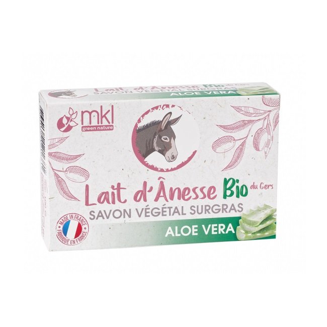 Lait d'Ânesse Bio du Gers Savon Végétal Surgras Aloe Vera 100 g