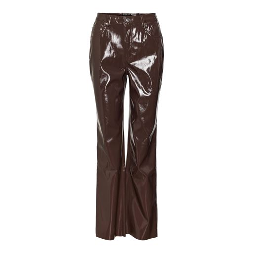 Vero Moda Kithy Højtaljede Bukser, Coffee Bean, W28/L32