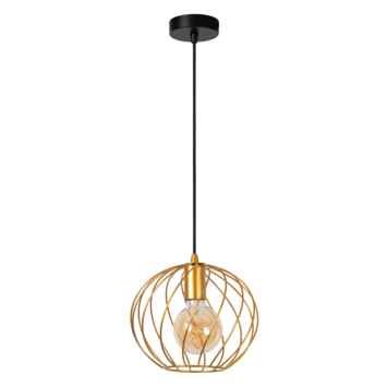 Lucide hanglamp Danza mat goud Ø25cm