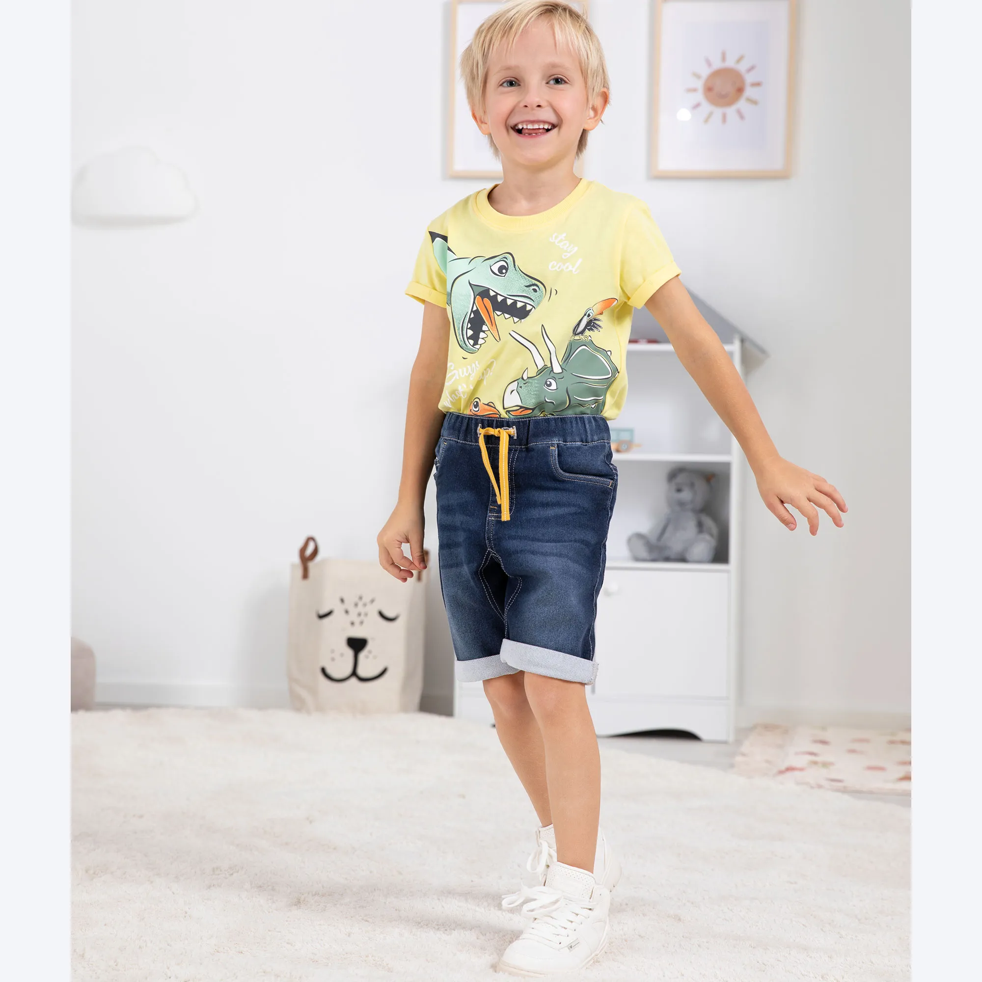 Jungen-Jeans-Bermudas