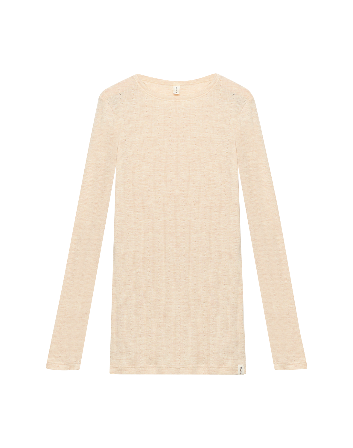 Pointelle shirt van merinowol voor dames