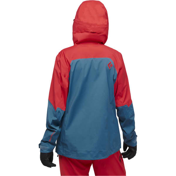 Veste de ski BLACK DIAMOND W RECON LT STRETCH SHELL CORAL RED-CREEK BLUE