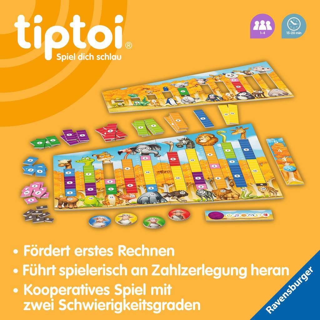 Ravensburger Spiel tiptoi® Der verrückte Rechen-Zoo