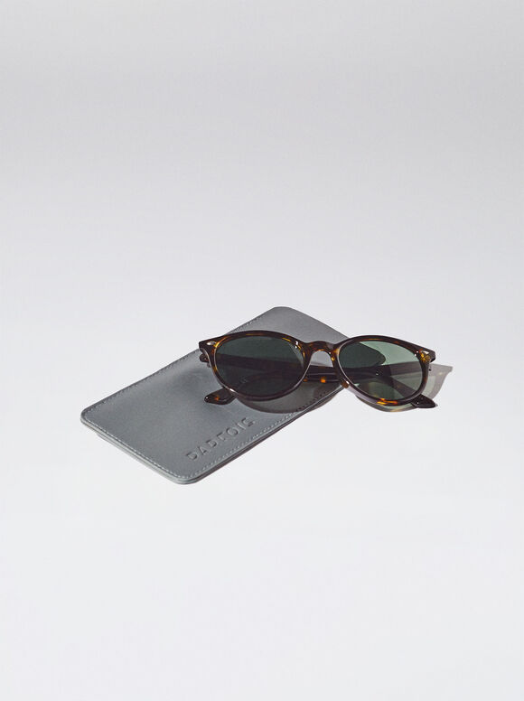 Gafas De Sol Redondas Tortoise - Marrón
