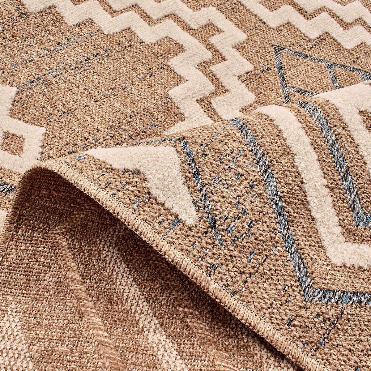 Tapis extérieur bleu 200x290 cm