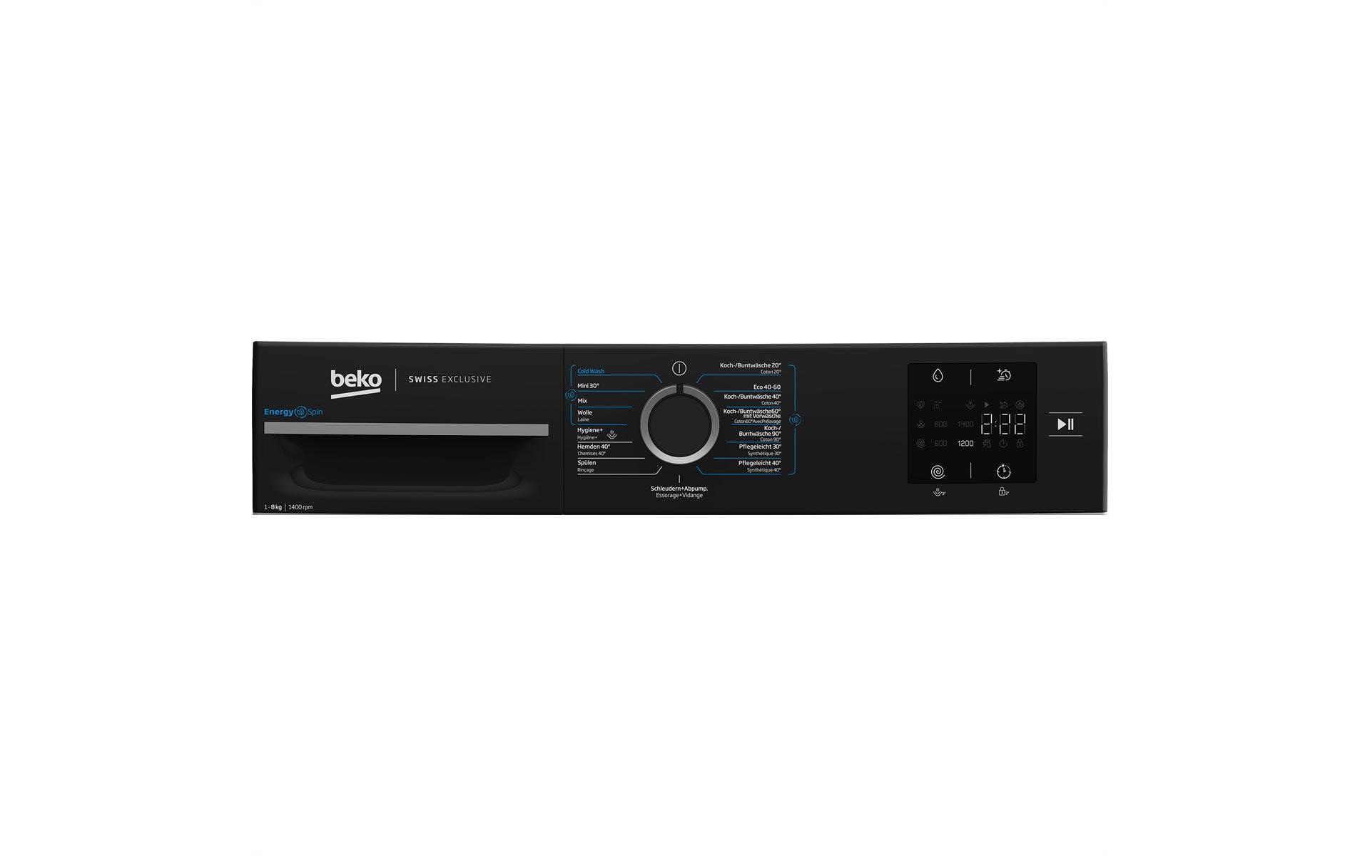 Waschmaschine WM218 Links<br>Frontlader mit 8 kg Ladekapazität