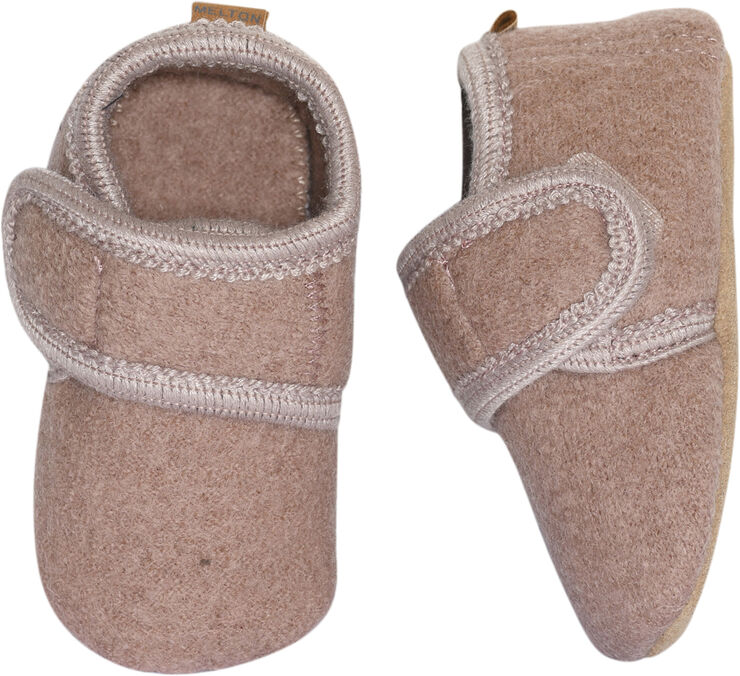 Melton Classic wool slippers Fawn