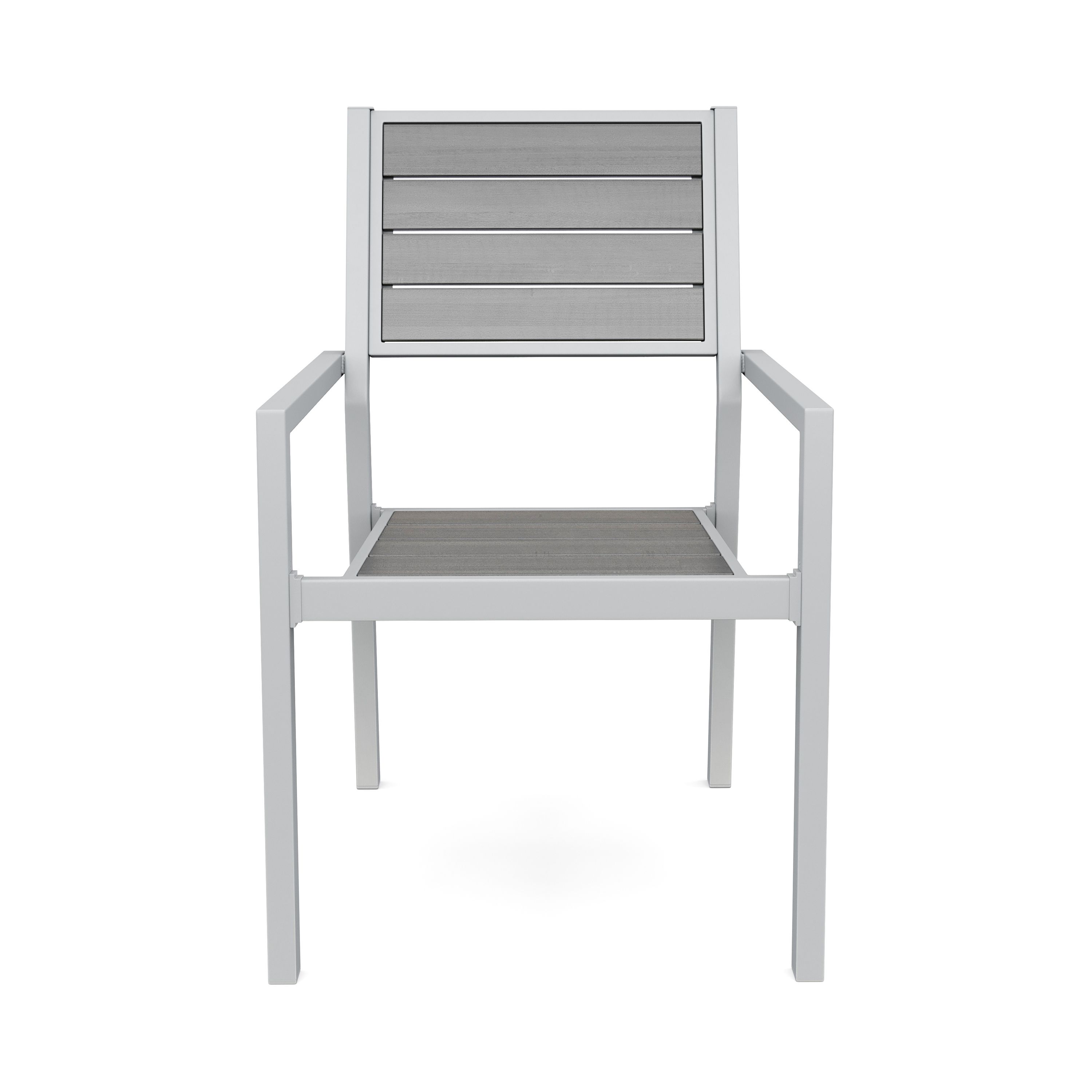 Gartenstuhl PELO 2er Set grau