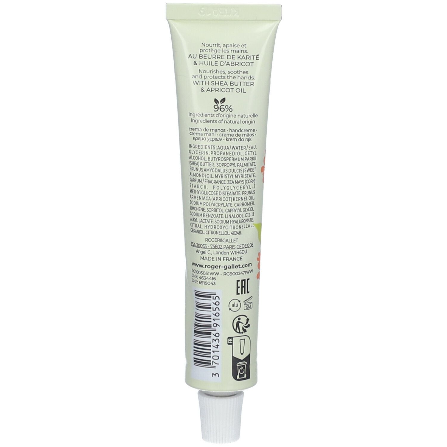 ROGER & GALLET Fleur d'Osmanthus Handcreme