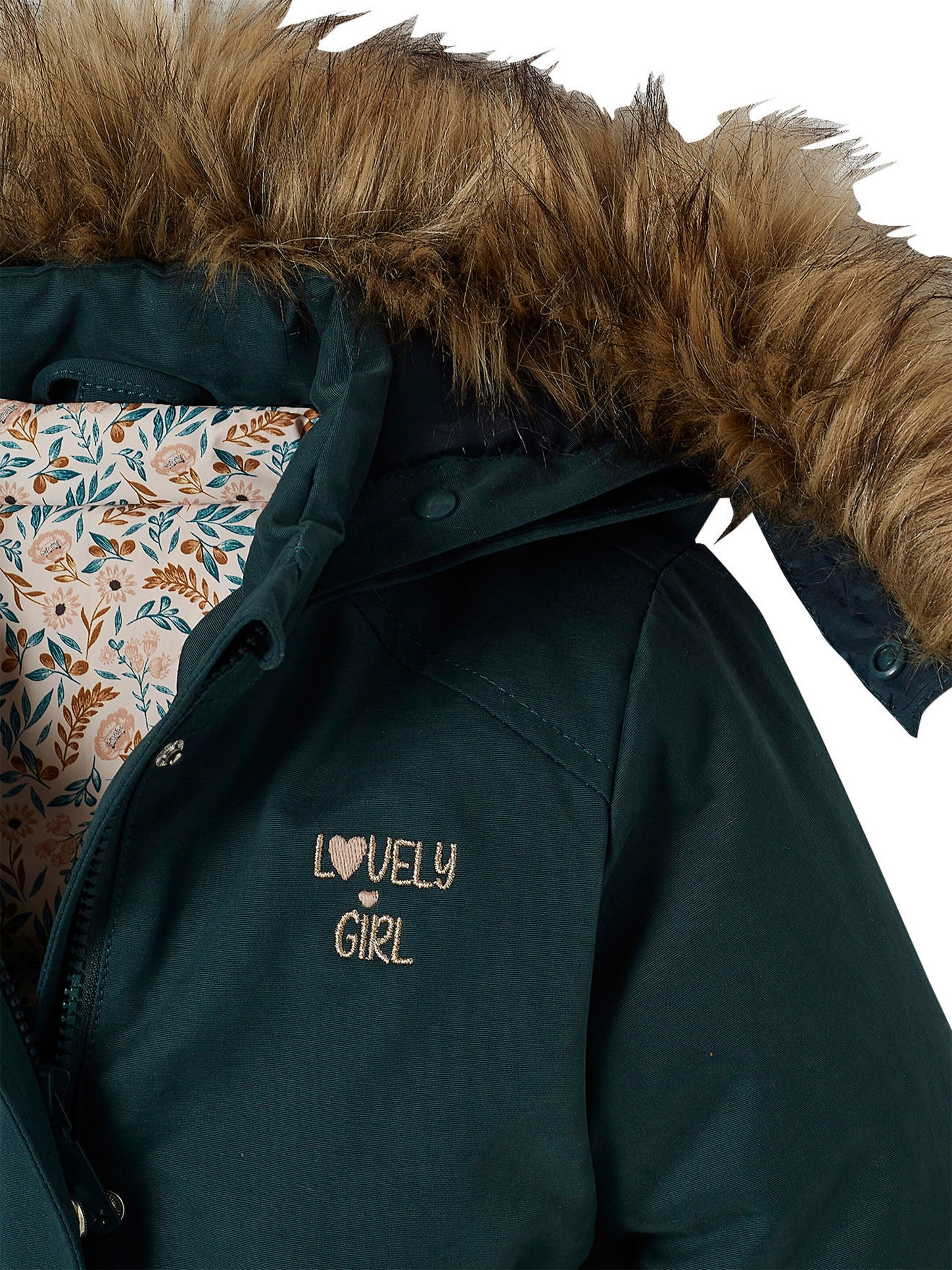 Vertbaudet Mädchen 3-in-1-Winterjacke mit Recycling-Polyester dunkelgrün
