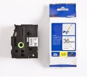 Brother P-Touch Band TZe-FX261, flexibel, 36 mm, schwarz auf weiss