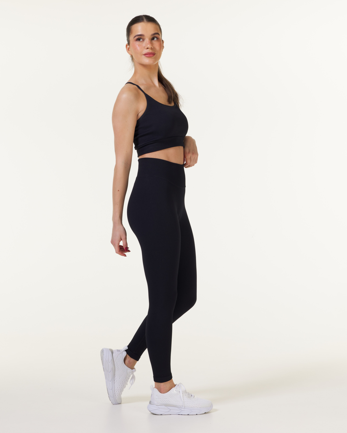 Bumpro 2-PACK Perfect Rib Scrunchie Tights Blackout