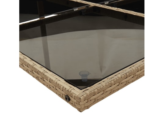 LES TENDANCES - Ensemble table et chaises de jardin-beige-12 places-497834