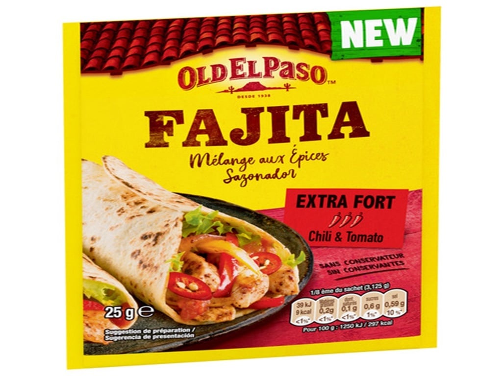 CONDIMENTO OLD EL PASO PARA FAJITA PICANTE 25G