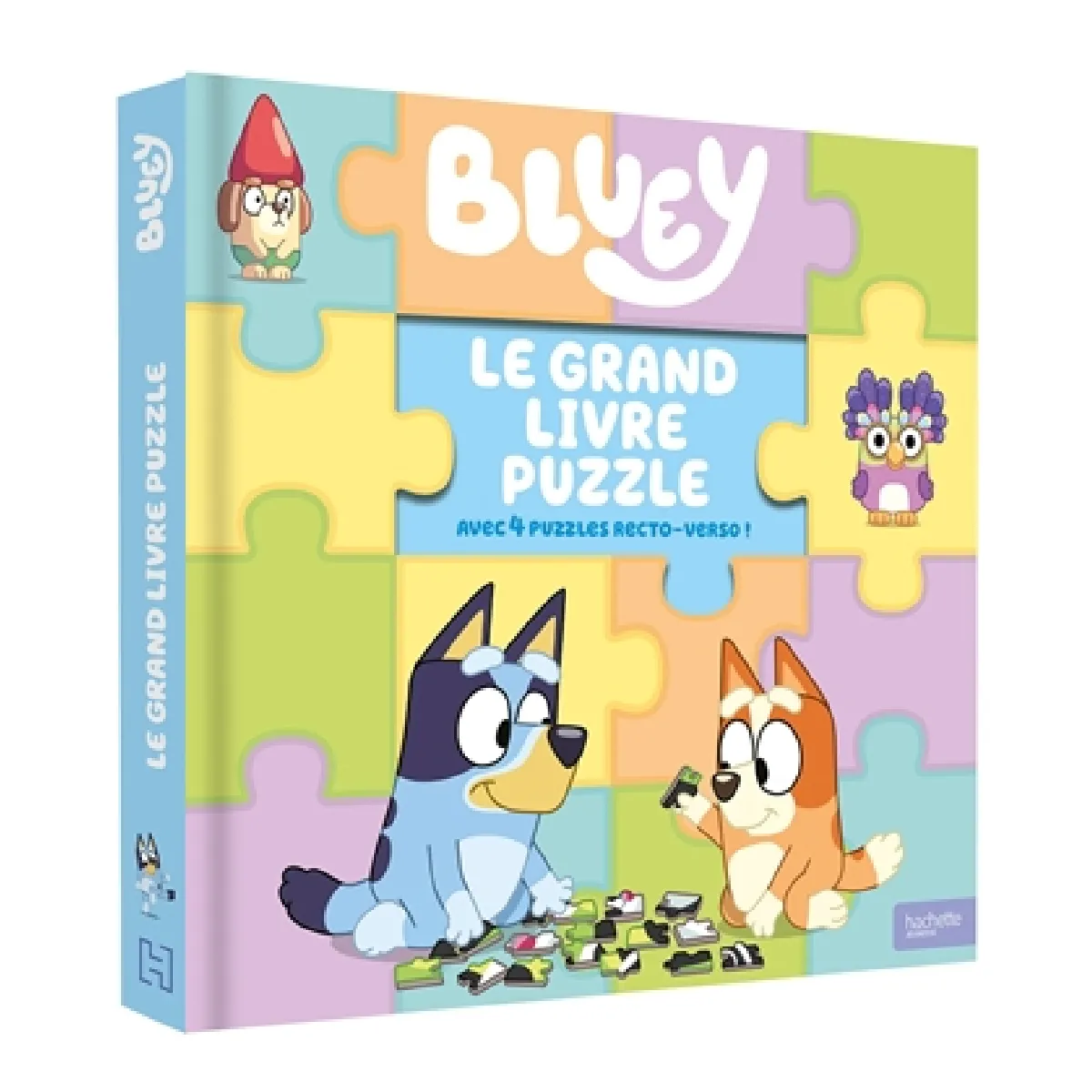 Bluey : le grand livre puzzle : avec 4 puzzles recto-verso !