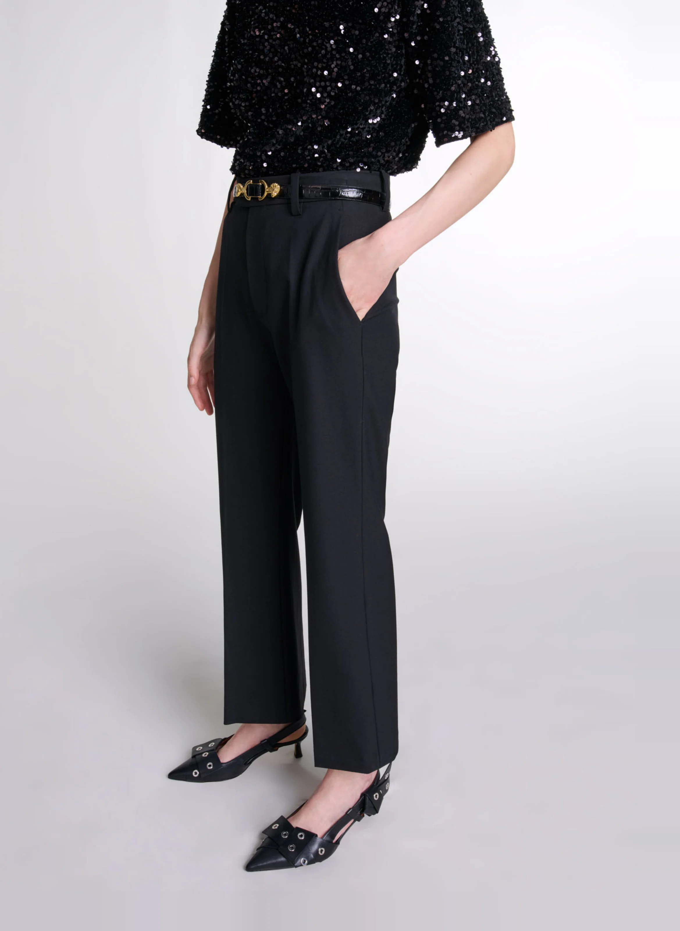 Pantalon droit | Noir
