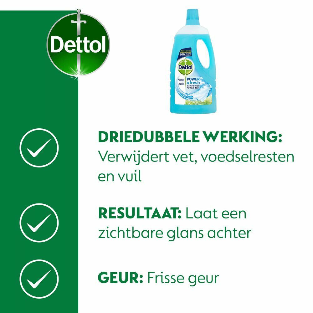Dettol Allesreiniger Power & Fresh Katoenfris1 liter