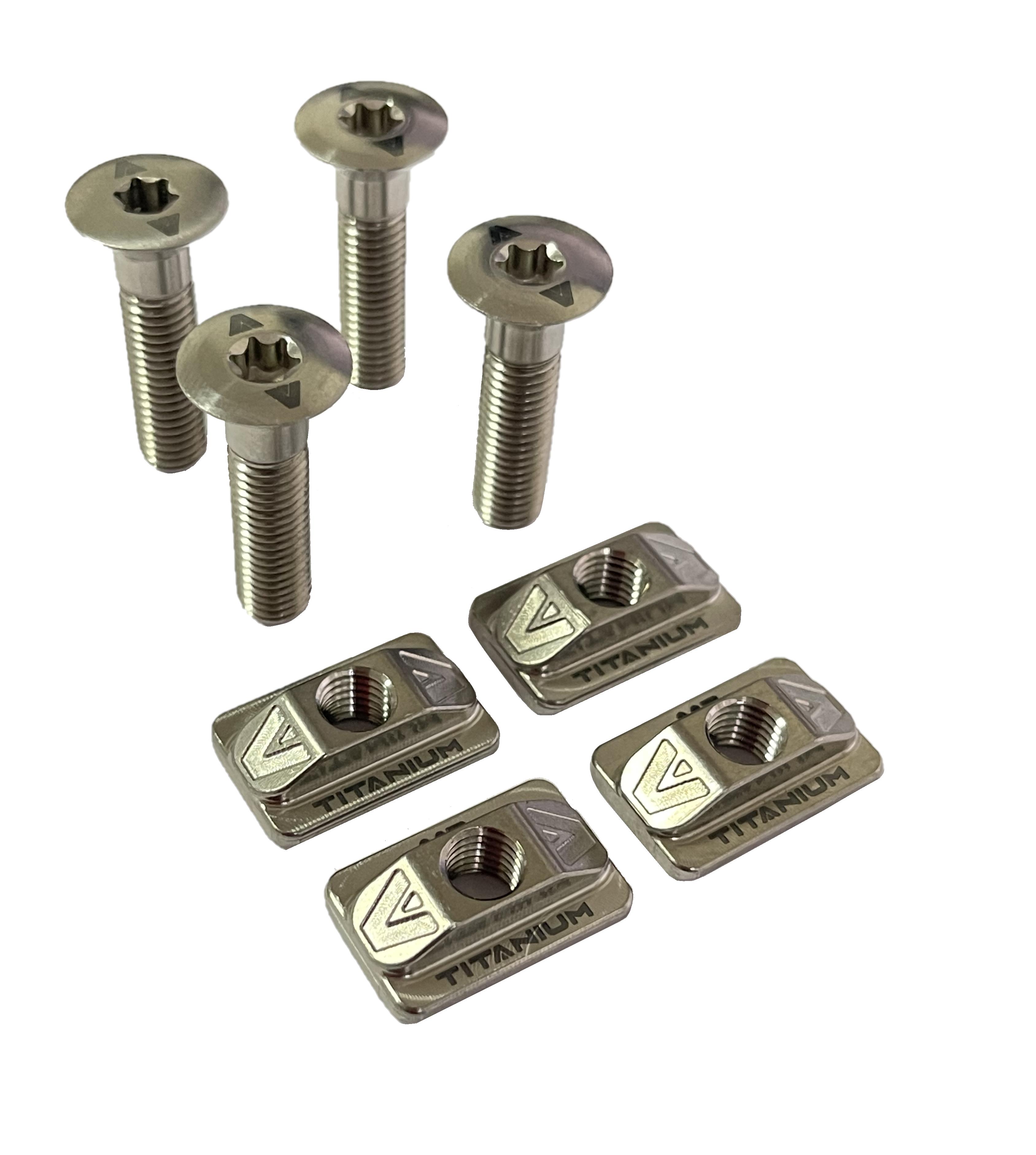 Armstrong Foils Vis 30mm M7 Titanium CSK Screw T-NUT set