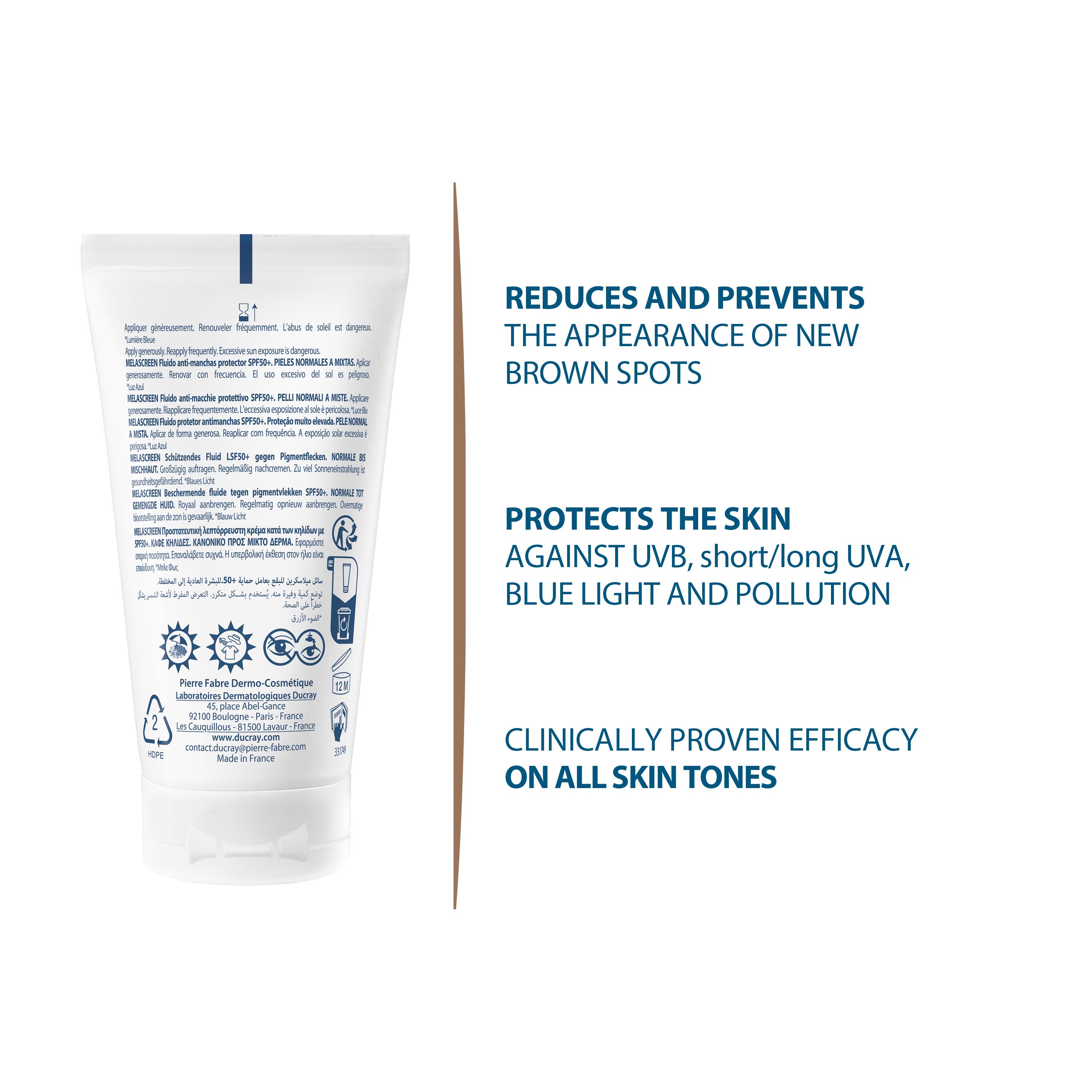 DUCRAY MELASCREEN Anti-Pigmentflecken Fluid liq SPF50  Tb 50 ml