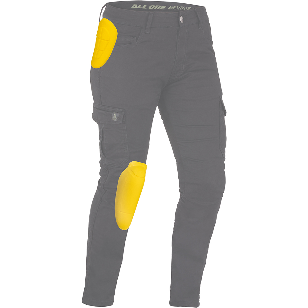 All One - Kit protections genoux et hanches Flex Impact niveau 2 Jaune