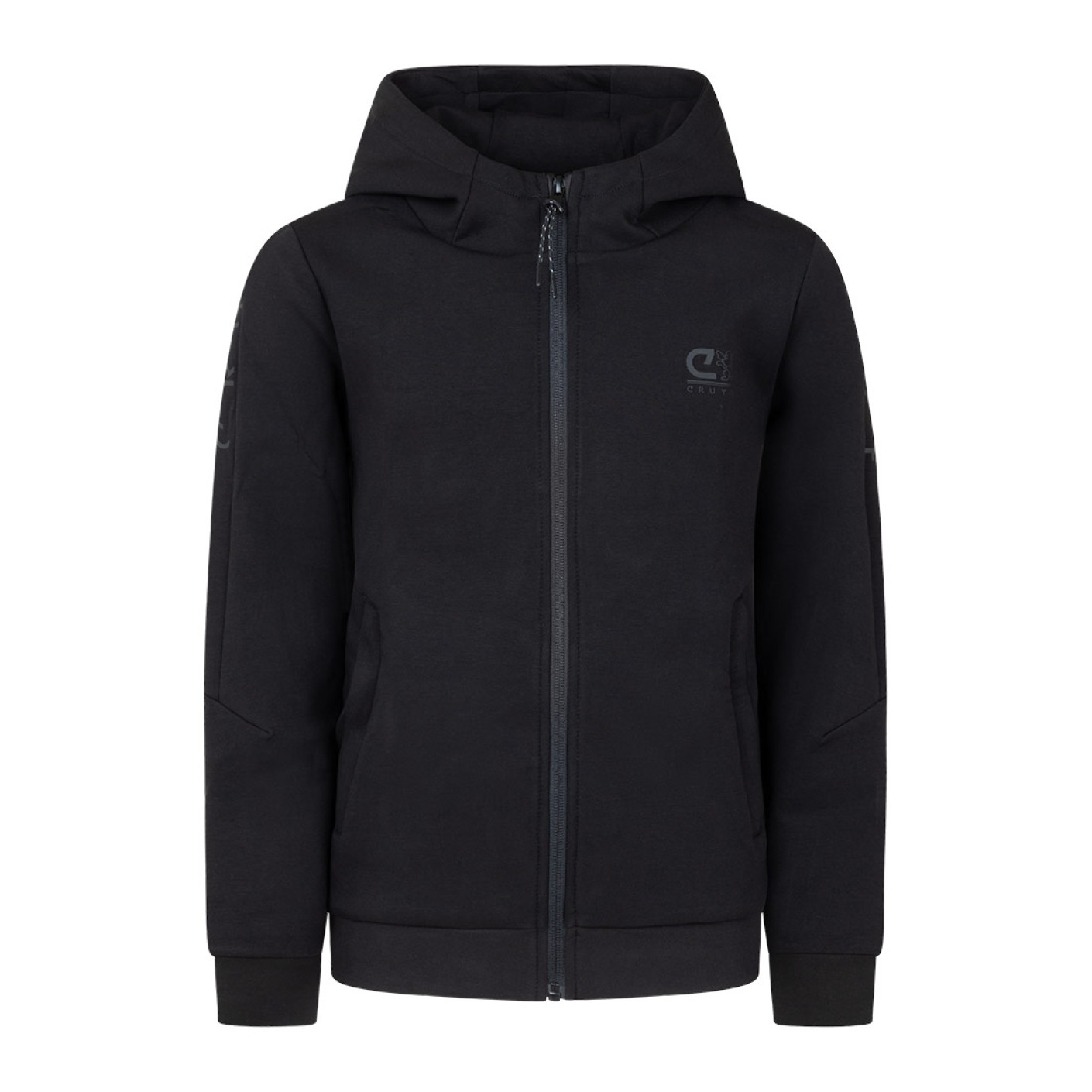 Cruyff Ignite Tape Hoodie Trainingspak Kids Zwart Grijs