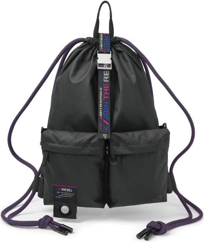 ASUS BD3700 ROG SLASH Multi-use Drawstring Bag Rugzak Zwart