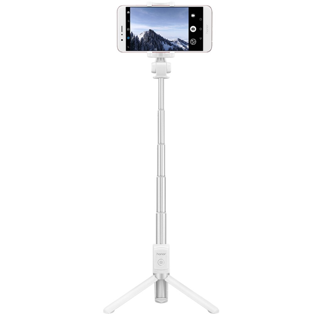 (66cm) Selfie Stick Tripod Dreibein Stativ Halterung mit Bluetooth Fernauslöser für Smartphone - Weiss