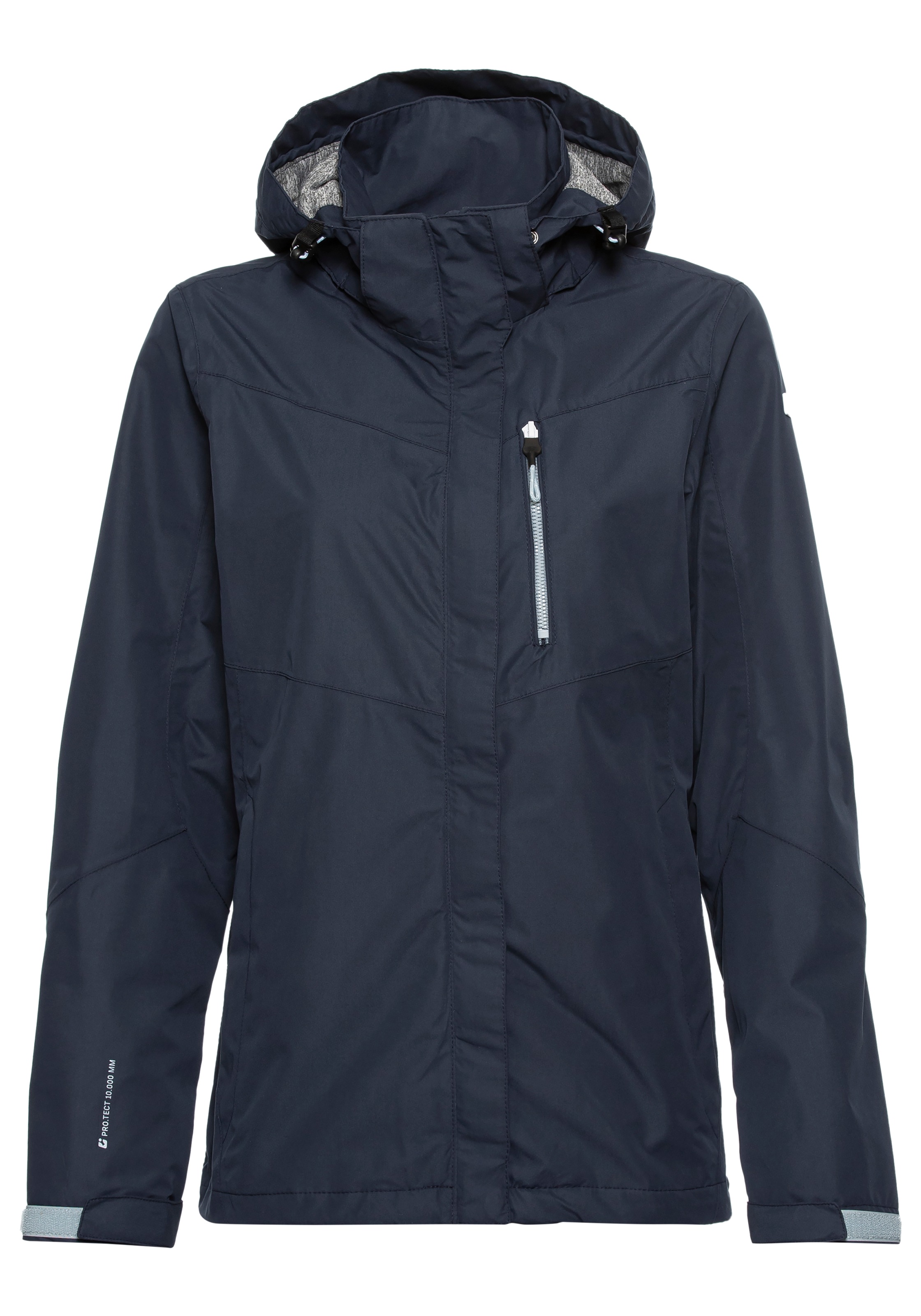 Killtec Regenjacke mit Kapuze Wasser- & winddicht & leicht & abzippbarer Kapuze