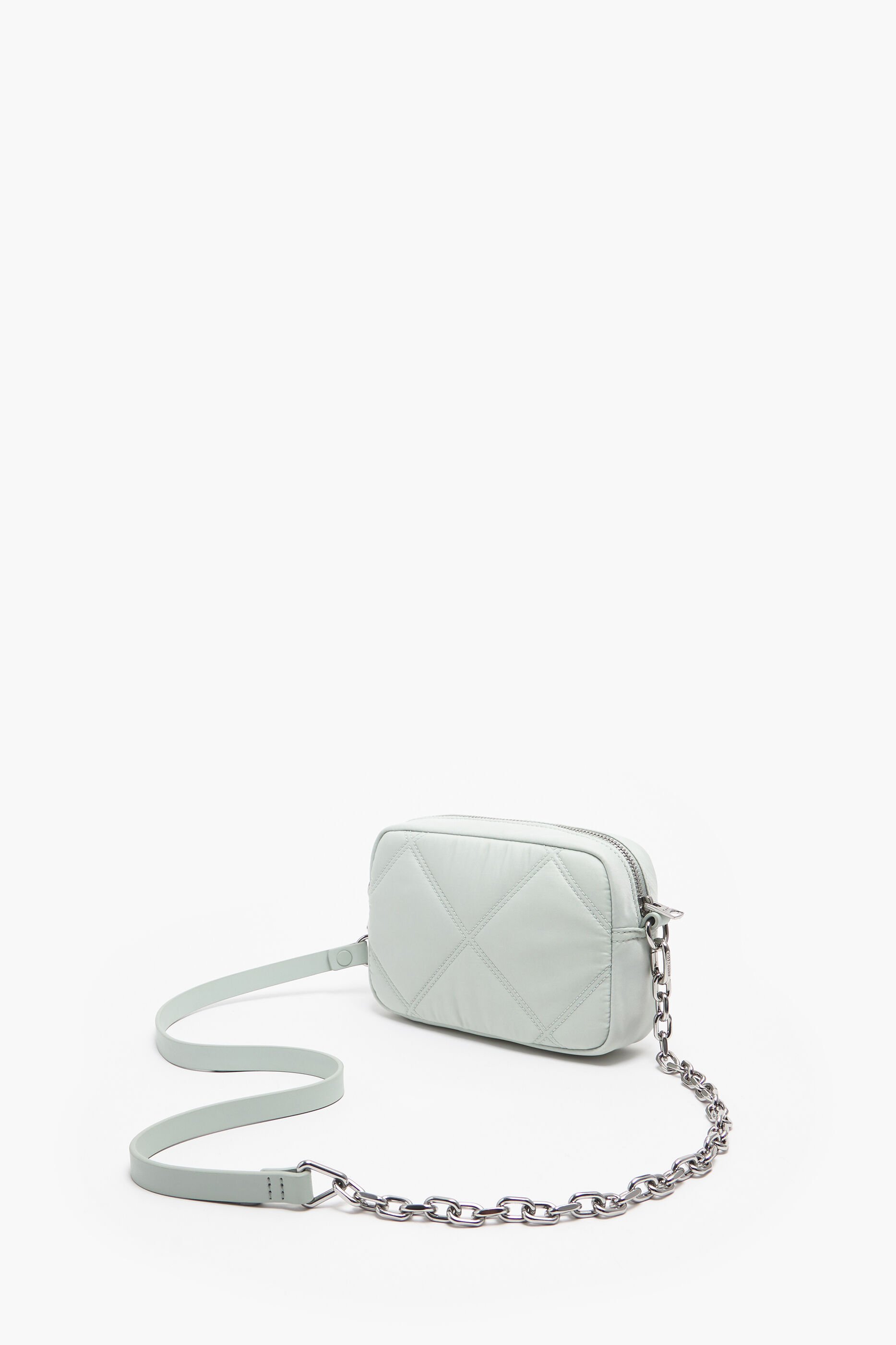 Bolsa transversal retangular tamanho XS, cor sal marinho