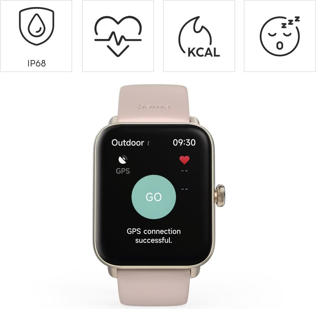 Fit Watch 6010 Smart Watch Bluetooth Fitness Tracker 1.65