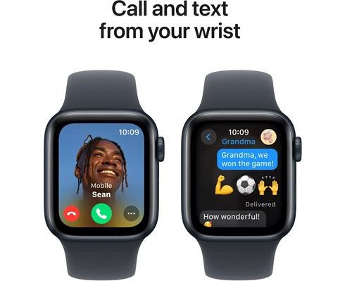 Apple Watch SE GPS 40mm Midnight Aluminium Case with Midnight Sport Band - M/L