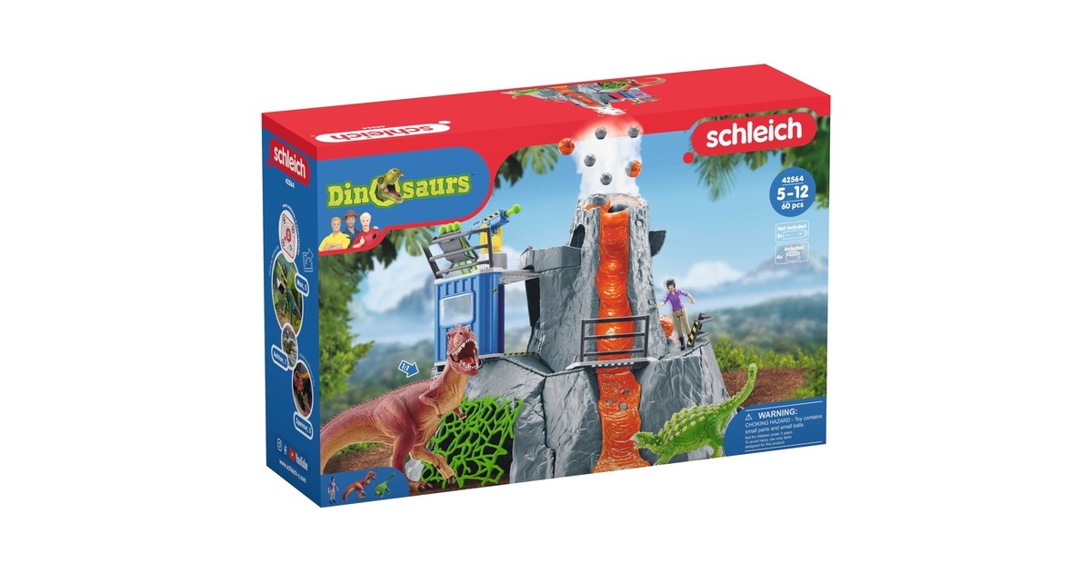 SchleichDinosaurs - Grote vulkaanexpeditie speelfiguur  (42564)