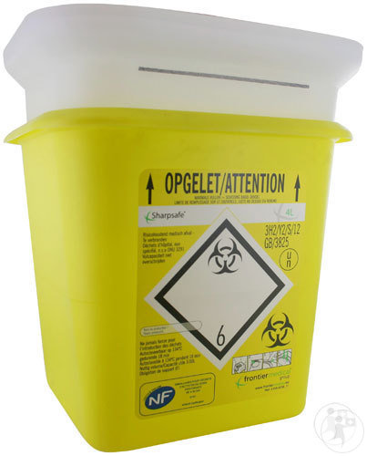 Sharpsafe Conteneur Aiguilles Jetable 4l Pièce 1 (4100)