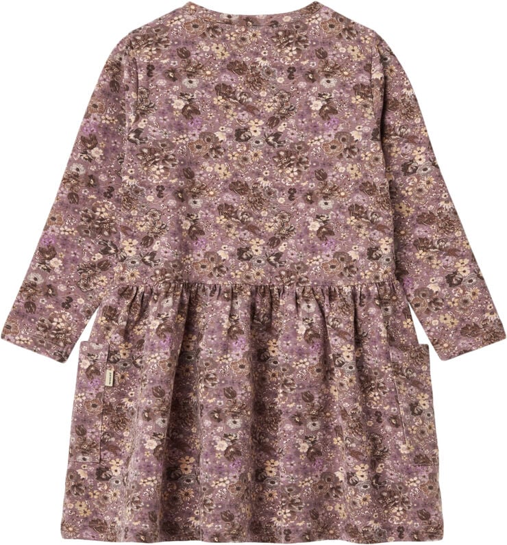 Wheat Jersey Kjole Bessie Lavender flowers