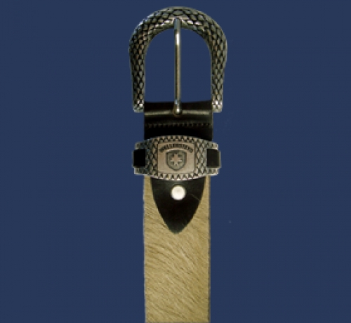 Leatherbelt Lonhorn Fur RealLeather, Basalt