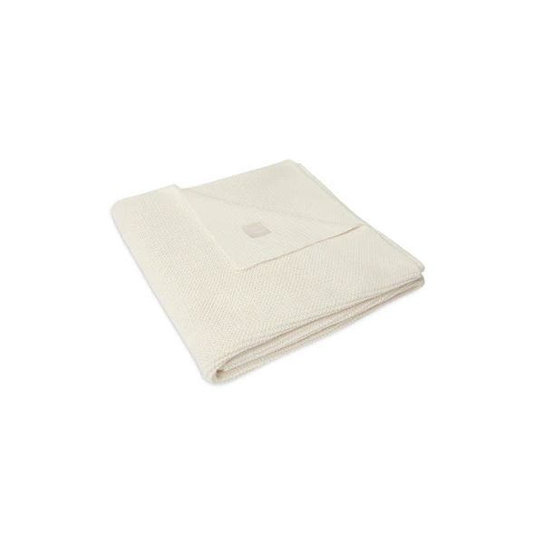 Jollein Ledikantdeken Basic Knit Ivory 100 x 150 cm
