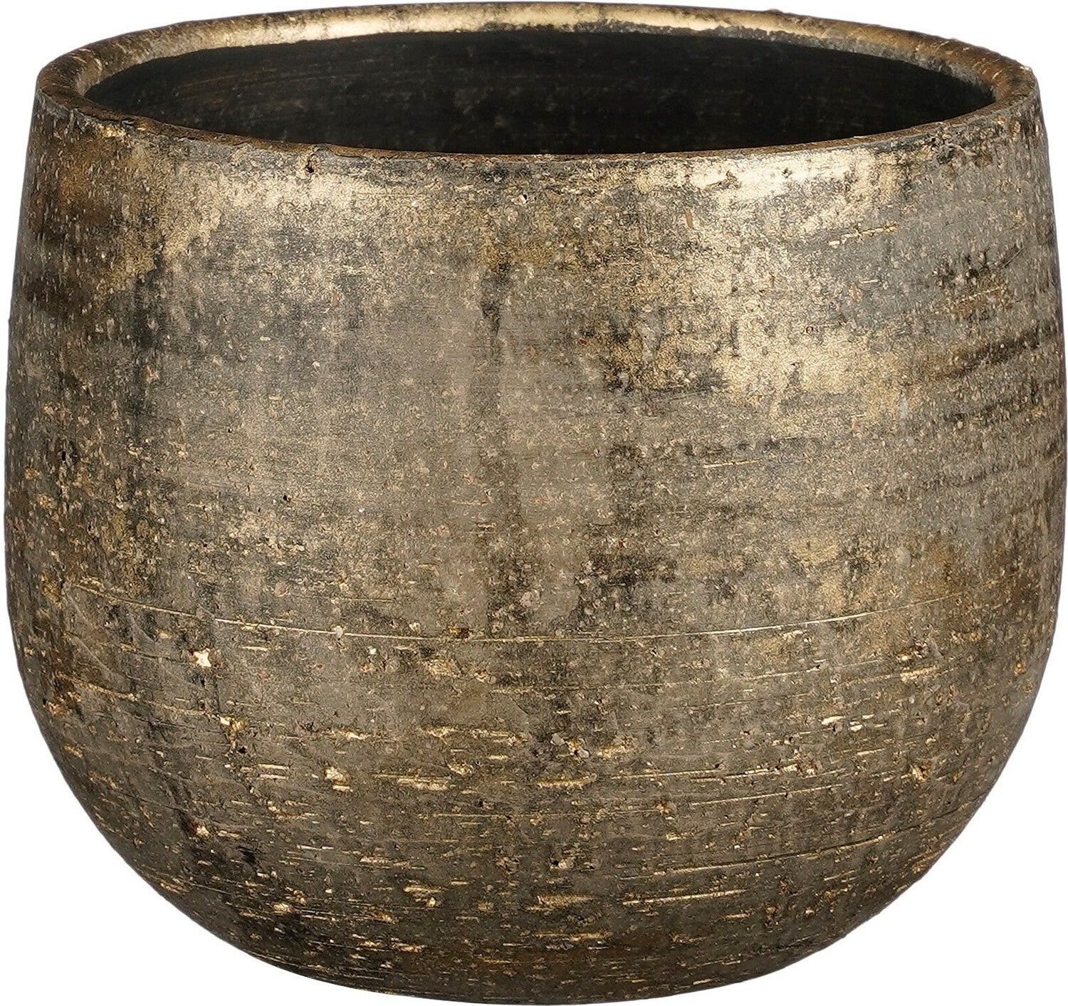 Mica Decorations bloempot Marcus goud D 16 H 14 cm
