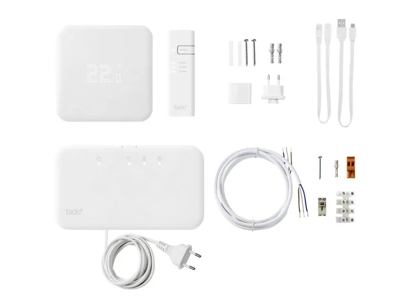 tado° Wireless Smart Thermostat - V3  - Starter Kit - termostat - trådløs - 868 MHz - hvidmatteret