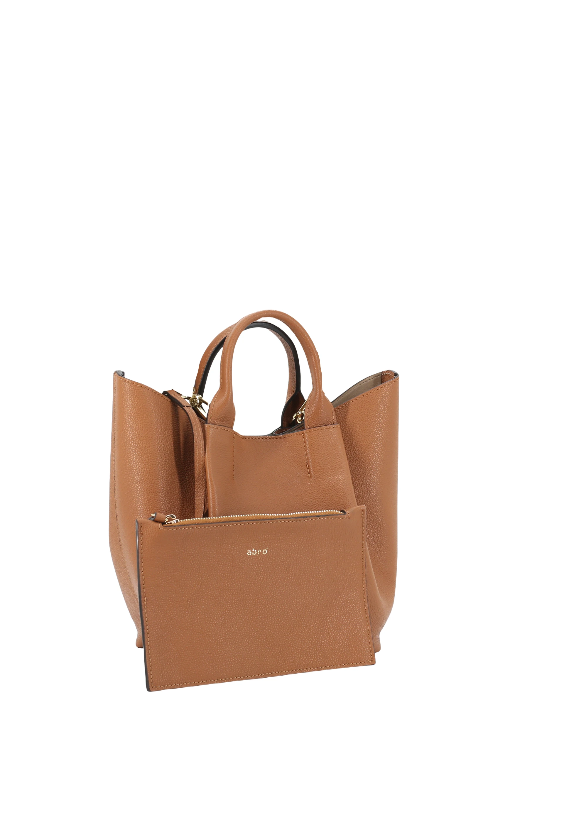 Shopper ESSENTIAL small Leather Agave Standard