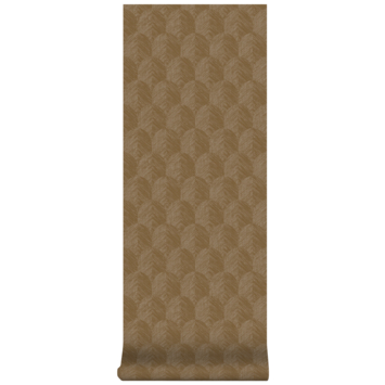Vliesbehang Romee warm bruin 125086