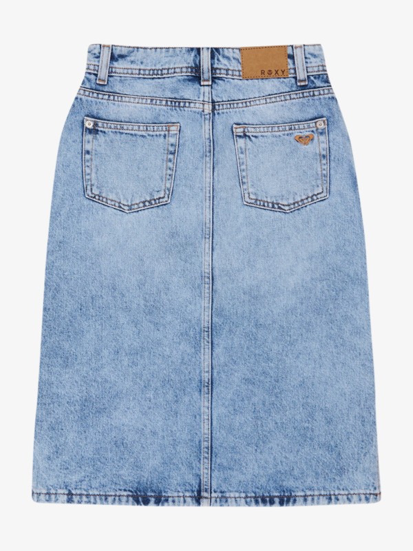 Glossy Candy Jupe en jean de longueur midi Bleu Fille 4-16
