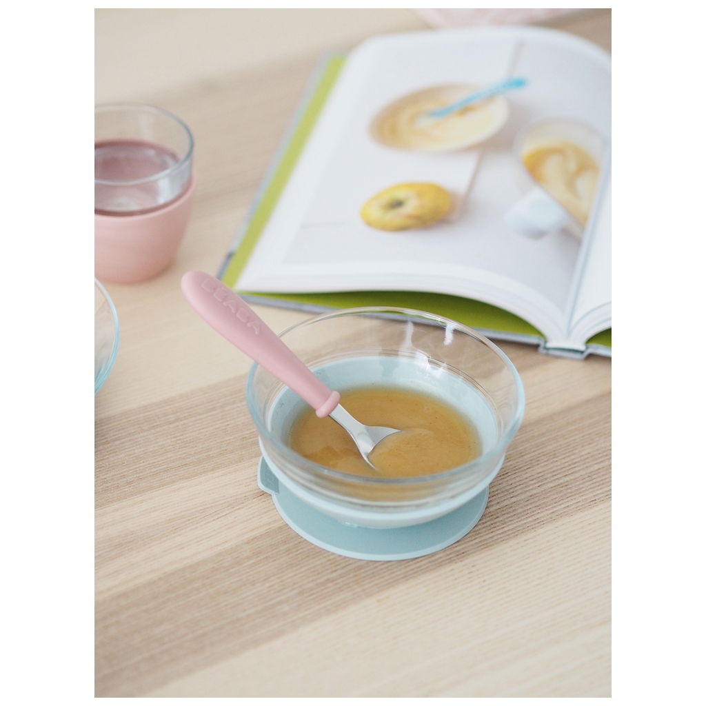 BeabaBeaba   Glas Geschirrset eukalyptus