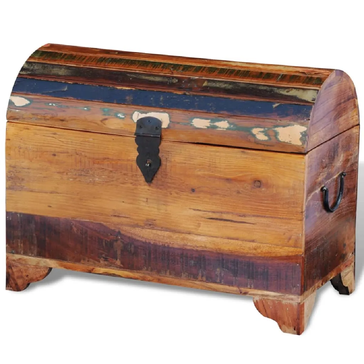 vidaXL Coffre de rangement bois massif
