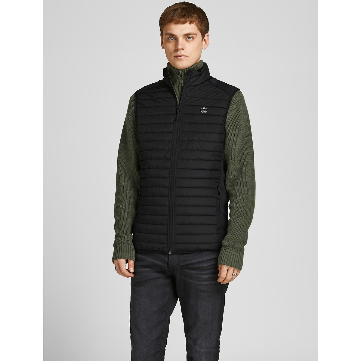 JACK & JONES<br>Jaqueta de plumas leve sem mangas Multicolorida