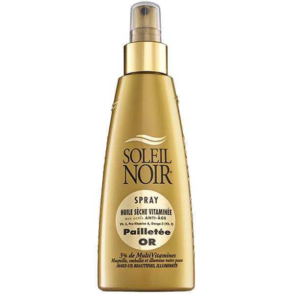 Lait solaire vitaminé SPF 10 & spray huile sèche vitaminée pailleté or - Corps - 2 x 150 ml