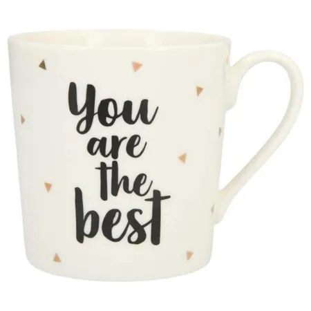 Depesche Porzellan Becher mit Sprüchen - You are the Best (Box schwarz / black)