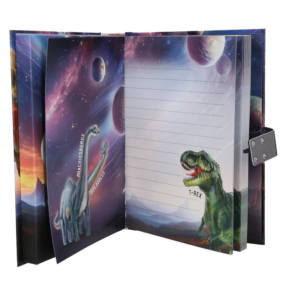 Dino World - Dagbog m/kode og lyd - ()